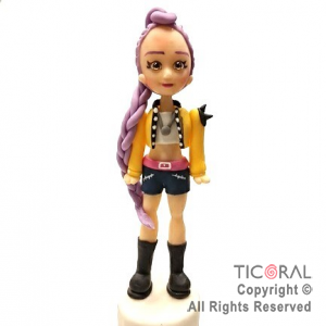 ADORNO GUERRARA K POP RUMY PORCELANA FRIA x 1